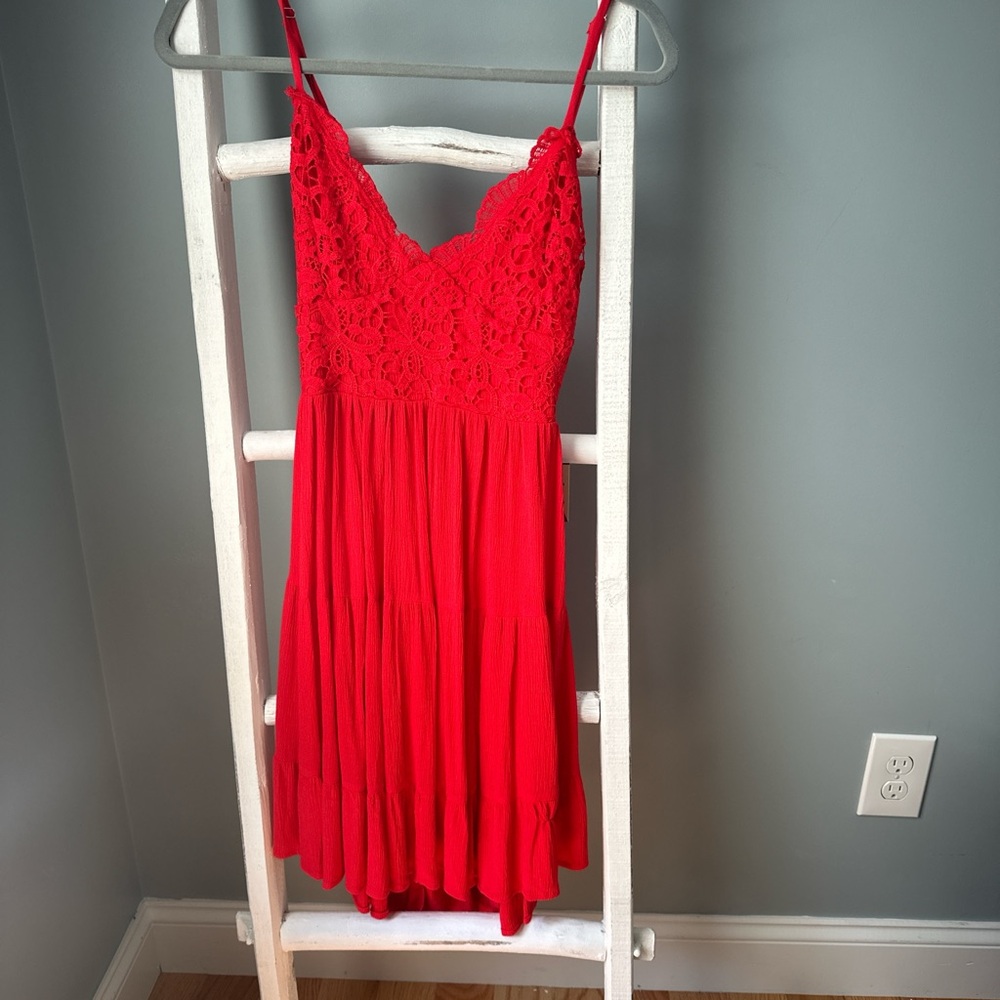 Active USA Red Lace Dress